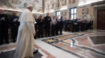 El Papa Francisco en la audiencia. Foto: L'Osservatore Romano
