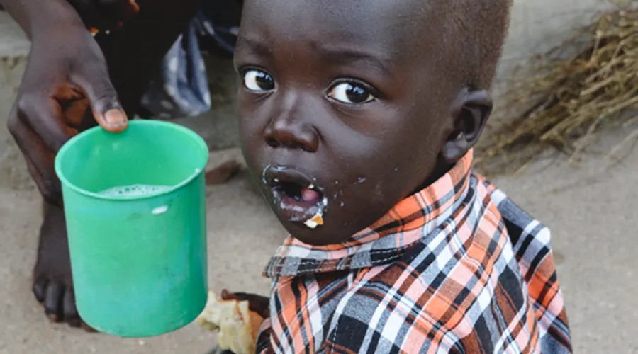 Los niños son los más afectados por la hambruna en Sudán del Sur. Foto: Misiones Salesianas. ?w=200&h=150