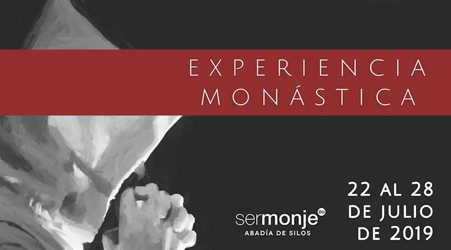 Afiche oficial de Experiencia Monástica 2019. Foto: www.sermonje.eu?w=200&h=150