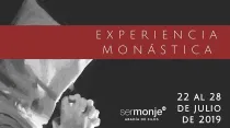 Afiche oficial de Experiencia Monástica 2019. Foto: www.sermonje.eu