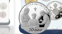 Moneda de 20 euros. Crédito Oficina de CFN del Vaticano