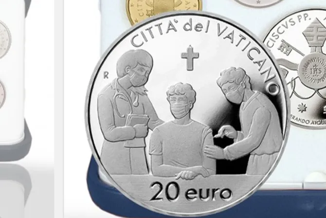 Nueva moneda del Vaticano promueve la vacunación contra el COVID
