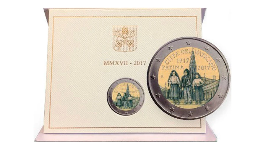 Moneda conmemorativa de los 100 años de Fátima / Foto: Oficina Filatélica y Numismática del Vaticano?w=200&h=150