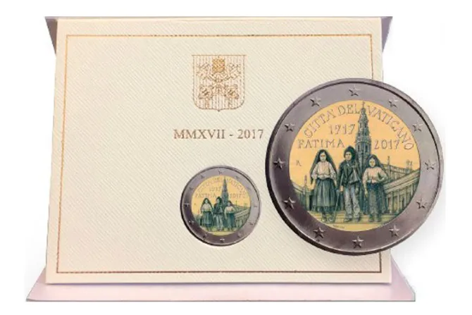 Vaticano lanza moneda por el centenario de las Apariciones de Fátima