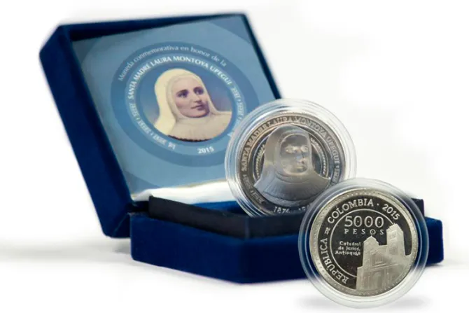 Presentan moneda en honor a Santa Laura Montoya, la primera santa de Colombia