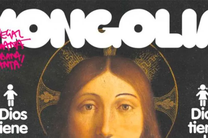 Revista Mongolia ataca al cristianismo con un Jesucristo transexual en portada