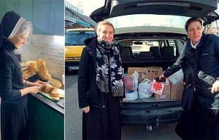Religiosas de la Congregaciu00f3n de las Hermanas de la Santu00edsima Familia de Nazaret, Ucrania (febrero de 2022) |Cru00e9dito: Archivo privado 