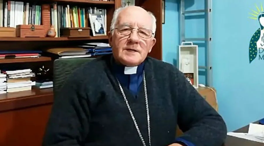 Mons. Fernando Maletti, Obispo de Merlo- Moreno. Crédito: Pastoral de Comunición de la Diócesis de Merlo- Moreno.