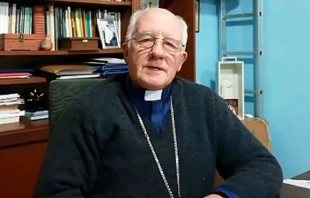 Mons. Fernando Maletti, Obispo de Merlo- Moreno. Cru00e9dito: Pastoral de Comuniciu00f3n de la Diu00f3cesis de Merlo- Moreno. 