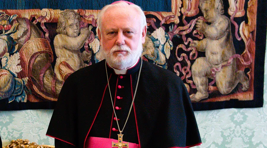 Mons. Gallagher en una imagen de archivo. Foto: Vatican Media