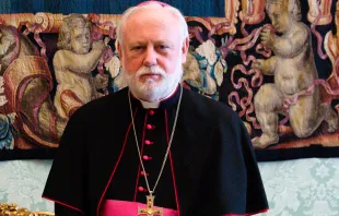 Mons. Gallagher en una imagen de archivo. Foto: Vatican Media 