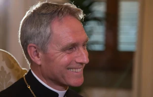 Mons. Georg Gu00e4nswein. Cru00e9dito: Daniel Ibu00e1u00f1ez/ACI Prensa. 