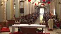 Mons. Gualberti celebró la Misa de Navidad. Crédito: Página de Facebook/Campanas Iglesia Santa Cruz