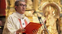 Mons. Luis Argüello durante la Misa como nuevo Arzobispo de Valladolid. Crédito: Facebook Archidiócesis de Valladolid