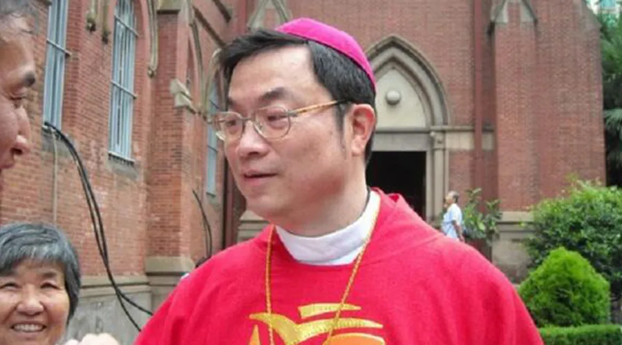 Mons. Taddeo Ma Daqin, Obispo de Shanghai (China). Foto: Twitter Enraizados