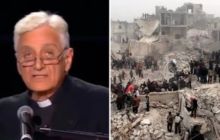 Mons. Antoine Audo, Obispo Caldeo de Alepo - Guerra en Siria / Foto: Captura Youtube CTV - Twitter SerieA_Calcio_1 