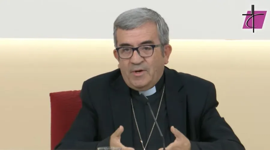 El Secretario general y portavoz de la Conferencia Episcopal Española (CEE), Mons. Luis Argüello. Crédito: Captura CEE