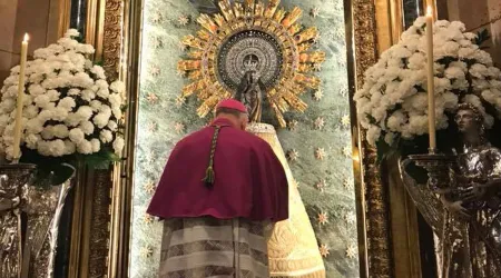 Piden intercesión de Virgen del Pilar para no desesperar ante dificultades actuales