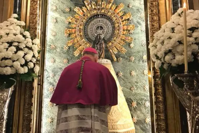 Piden intercesión de Virgen del Pilar para no desesperar ante dificultades actuales