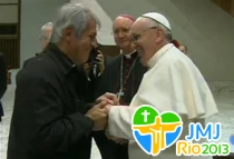 Mons. Eduardo Garcu00eda y el Papa Francisco