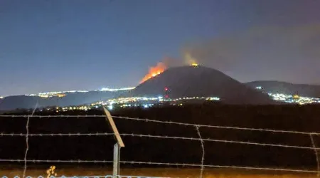 Jerusalén: Se desata incendio forestal en el Monte Tabor, lugar de la Transfiguración
