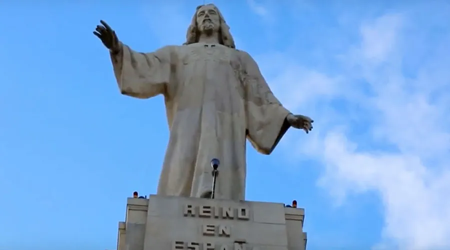 Monumento al Sagrado Corazón de Jesús. Foto: Captura Youtube