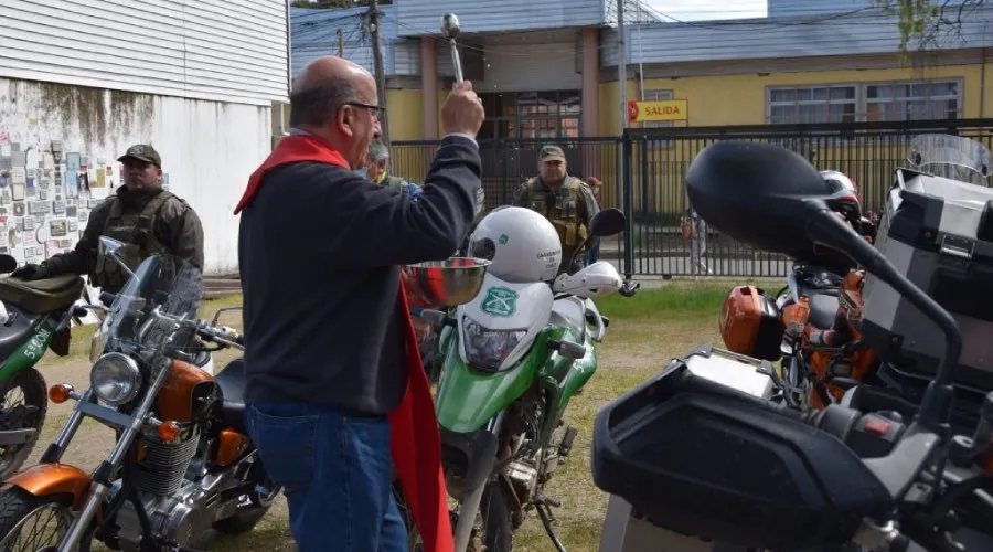 Motociclistas reciben bendición del Arzobispo de Concepción en Chile. Crédito: Iglesia de la Santísima Concepción.?w=200&h=150