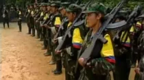 Mujeres integrantes de las FARC. Foto: Captura de YouTube / FARC.