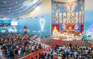 La iglesia Nuestra Seu00f1ora del Rosario en Doha. Cru00e9dito: CatholicChurchQatar.org 