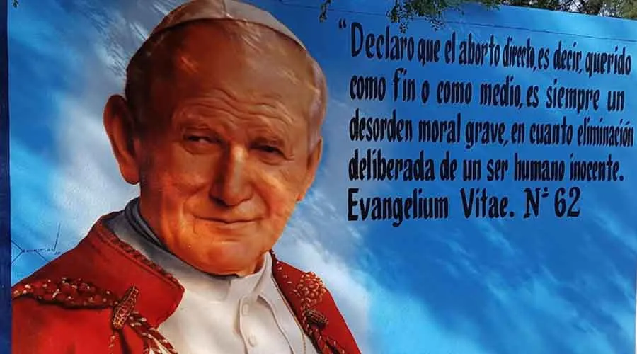 Imagen de San Juan Pablo II en mural provida en Monterrey, México. Crédito: Pastoral Siglo XXI.?w=200&h=150