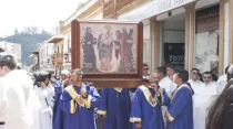Peregrinación con imagen de la Virgen del Rosario de Chiquinquirá / Fuente: Conferencia Episcopal de Colombia