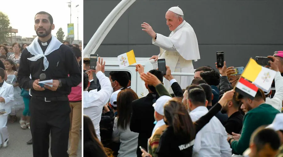 P. Naim Shoshandy. Crédito: Cortesía P. Naim Shoshandy / El Papa Francisco recorre el estadio de Erbil, Irak, donde presidió una multitudinaria Misa. Crédito: Vatican Media?w=200&h=150