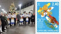 Navidad Mexicana en el Vaticano 2022. Sello conmemorativo. Crédito: Embajada de México ante la Santa Sede