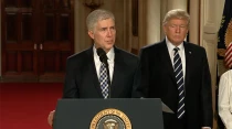 Neil Gorsuch en el du00eda de su nominaciu00f3n, en la Casa Blanca. Foto: Captura de video / The White House.