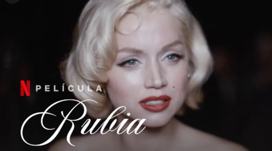 Escena de "Blonde", "Rubia", película sobre Marilyn Monroe. Crédito: Netflix.