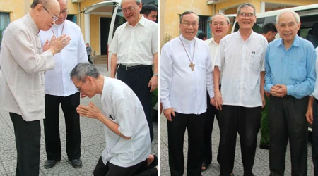 FOTOS: Vietnam excarcela sacerdote preso 9 au00f1os por exigir libertad religiosa