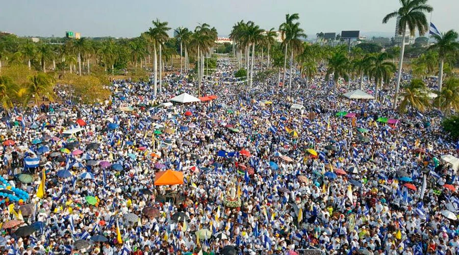 Multitudinaria peregrinación por la paz en Nicaragua - Foto: Facebook Arquidiócesis de Managua?w=200&h=150