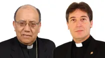 Mons. Francisco Antonio Nieto Súa y P. Juan Carlos Cárdenas Toro. Foto sitio web CEC