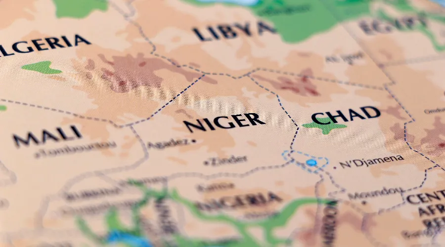 Mapa de África y la ubicación de Níger. Crédito: Shutterstock?w=200&h=150