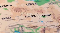 Mapa de África y la ubicación de Níger. Crédito: Shutterstock
