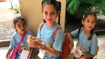 Niñas de la Infancia y Adolescencia Misionera de Cuba. Crédito: Facebook Reyner Castro