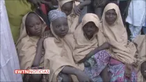 Niñas liberadas por Boko Haram (Captura de pantalla)
