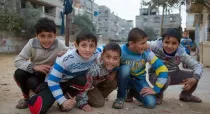 Niños en la Franja de Gaza. Foto: Patriarcado Latino Jerusalén
