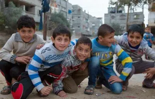 Niños en la Franja de Gaza. Foto: Patriarcado Latino Jerusalén 