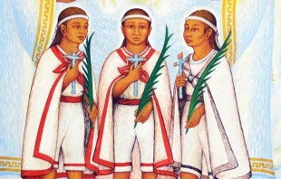 Mural de los Niu00f1os Mu00e1rtires de Tlaxcala. Foto: Cortesu00eda Diu00f3cesis de Tlaxcala. 