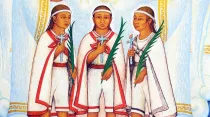 Mural de los Niños Mártires de Tlaxcala. Foto: Cortesía Diócesis de Tlaxcala.
