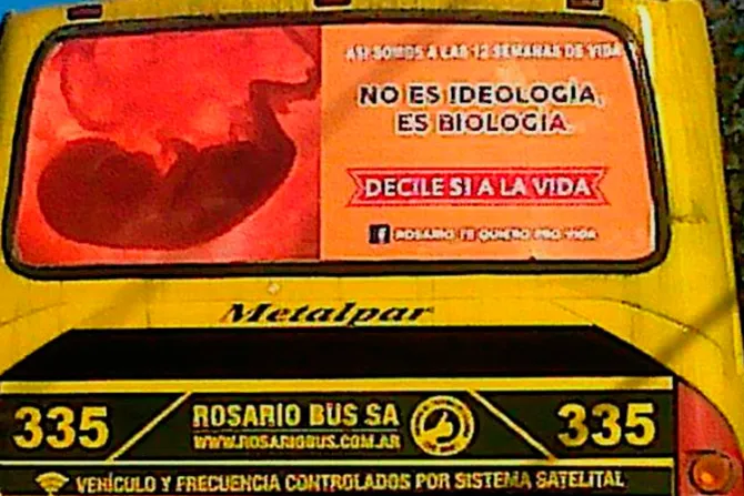 Argentina: Lanzan campaña de buses con mensajes pro-vida