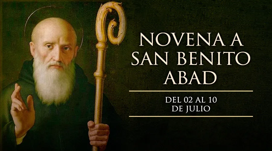 Hoy se inicia la Novena a San Benito Abad, patrono de Europa