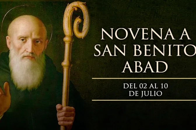 Hoy se inicia la Novena a San Benito Abad, patrono de Europa