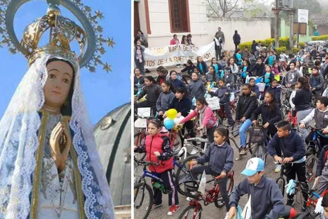 Novena en honor a la Virgen de Itatí comienza con bicicletada